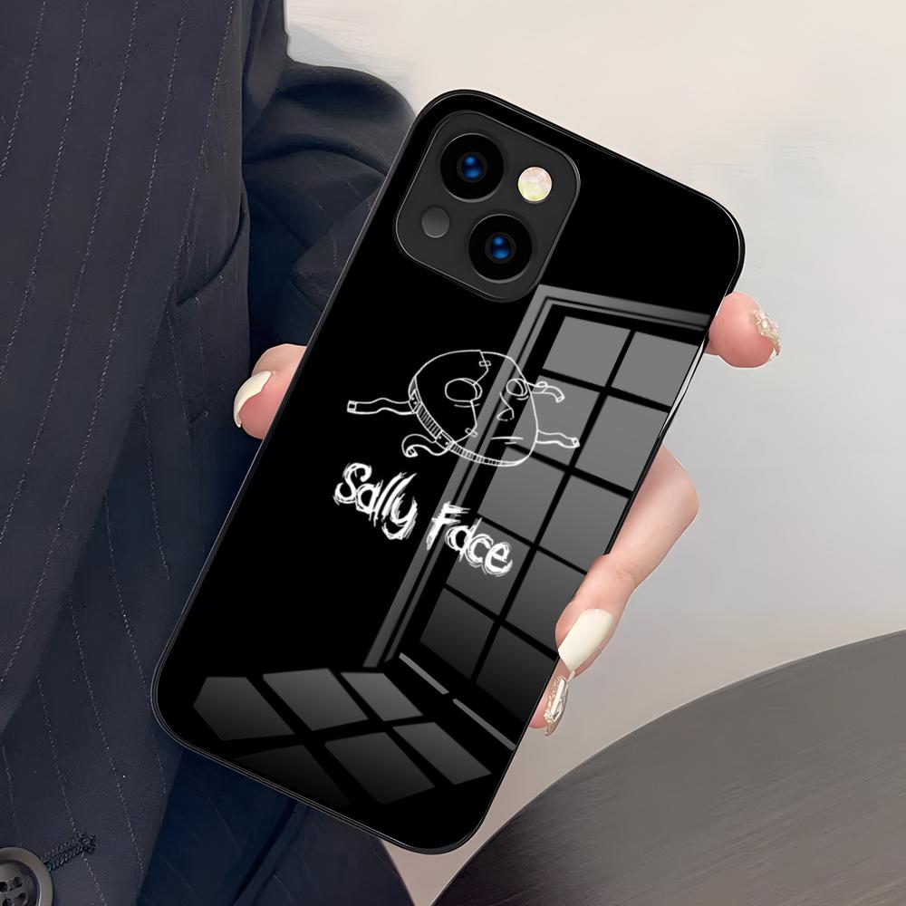 S-Sally Face Game Phone Case For IPhone 17 Pro Max 15 Pro 16 14 Plus 12 13 Mini 11 Pro Shockproof Glass Cover