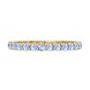 Moonstone Full Eternity Ring - 925 Sterling Silver Gold Vermeil