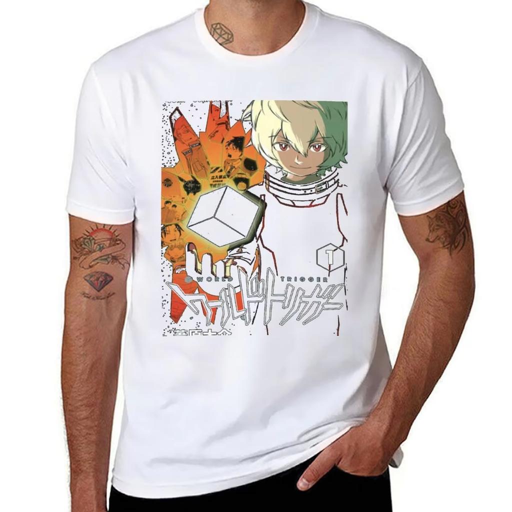 World Trigger- Yuma Kuga-T Shirt for A Boy Clothes Anime Clothes Mens Cotton T Shirts Top Men Women Clothings Oversized T Shirt