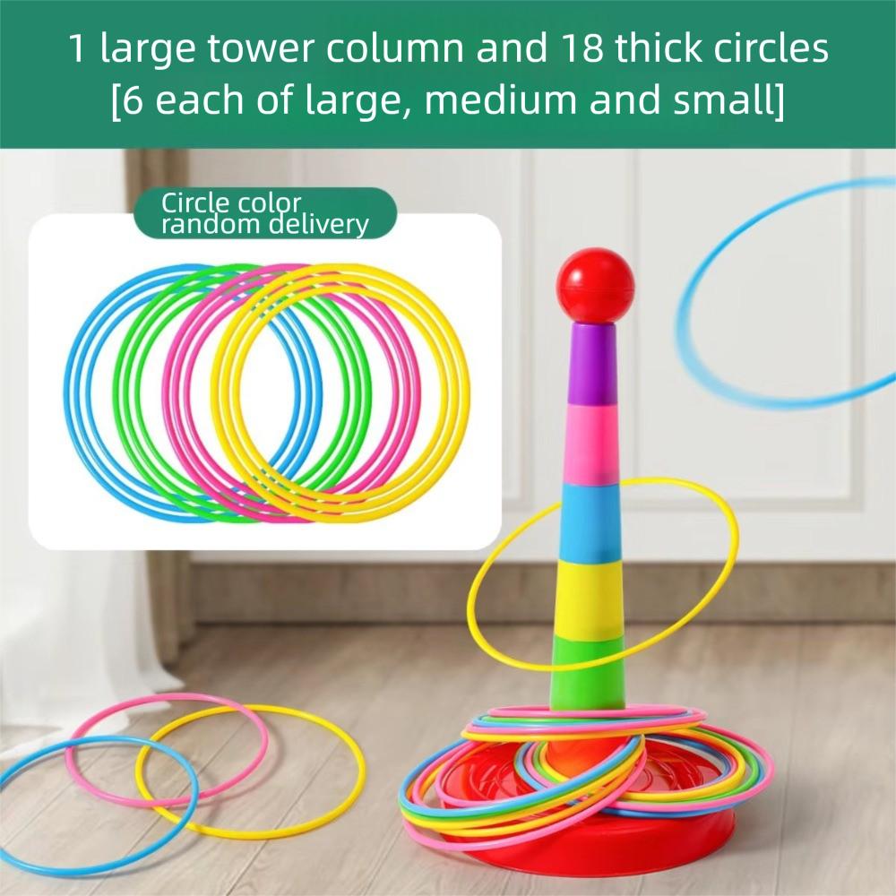 Early Education Throw Circle Game Interactive Hoop Ring Toss Toys New Ferrule Stacked Toys  Gifts