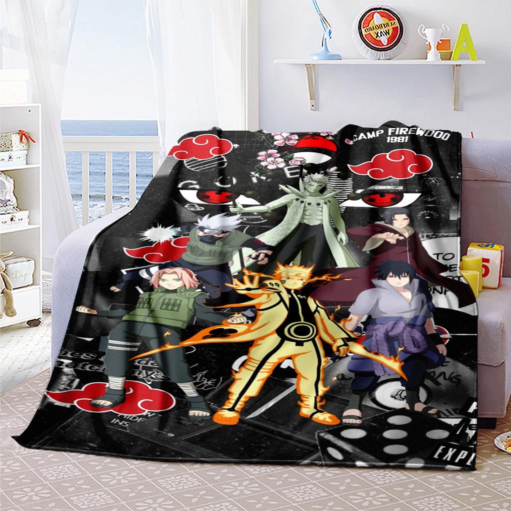 Japanese anime cartoon NARUTO famous Uzumaki Naruto blanket soft home furnishing nap decoration four seasons warm Sherpa blanket B13