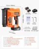 2-in-1 Cordless Brad Nailer, 18 Gauge, 20V Battery Powered Nail Gun and Staple Gun, with 500 pcs Nails, 500 pcs Staples, 2 x 2.0 Ah Li-ion Batteries,