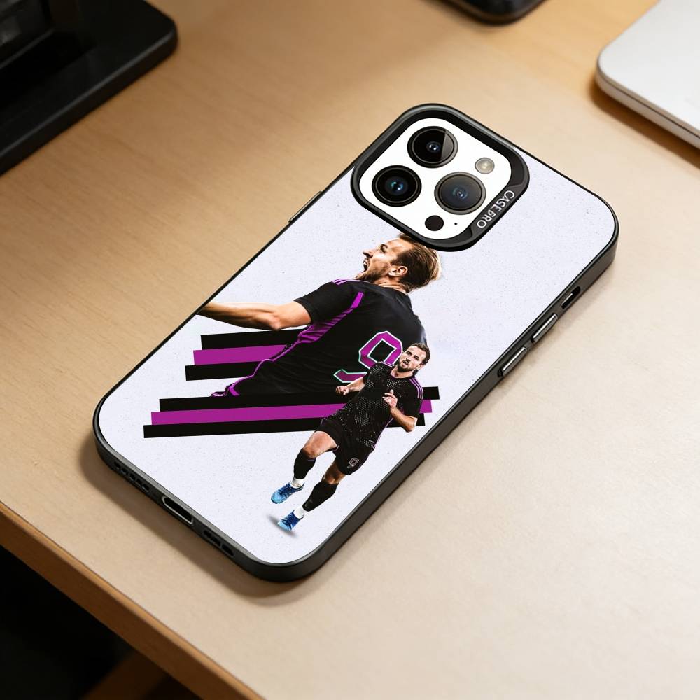 H-Harry K-Kane  Phone Case For iPhone 17,16,15,14,13,12,11 Plus,Pro Max,XS,Colorful Silver Phone case Funda Cover