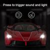 1/22 Zinc Alloy Ferrari Convertible Sports Car Metal Diecast Simulation Vehicle Sound Light Pull Back Collection Toys Boy Decorate Gifts