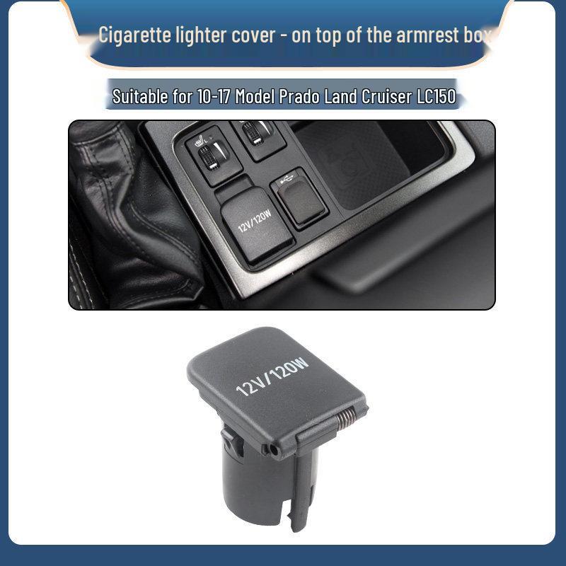 Power Outlet & Cigarette Lighter Socket Cover for 2010-2017 Prado Land Cruiser LC150