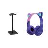 Aluminium Alloy Headphone Stand Holder Rack Space Saving Headset Stand Rack Desktop Organizer Display Earphone Hanger Bracket