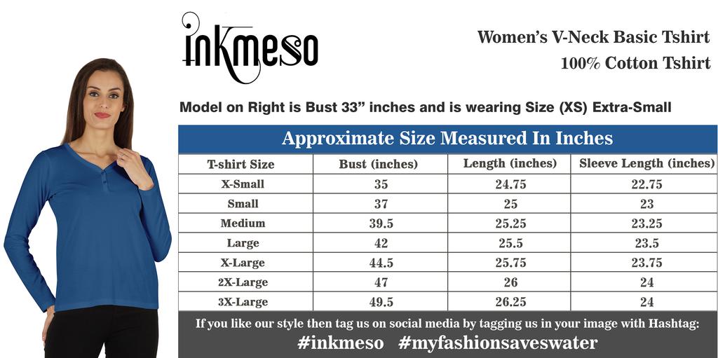 Inkmeso Solid Button Henley T-shirt For Women  S Casual Basic  Long Sleeve  Tee