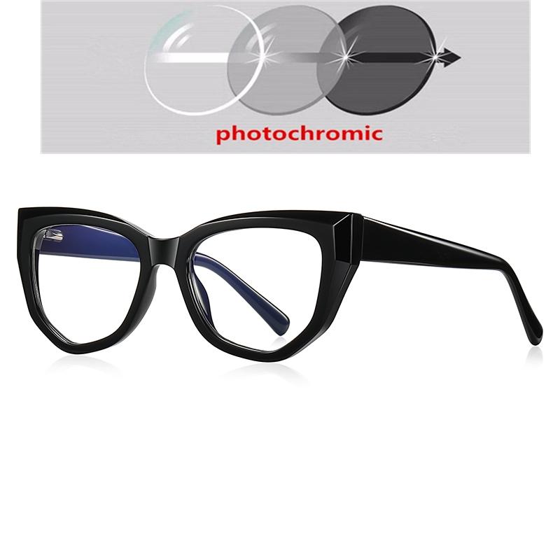 0 -0.5 -0.75 To -6.0 Anti Blue Light Cat Eye Nearsighted Glasses For Women Fashion  Hyperopia Eyeglasses Power +0.5 To +4.0