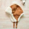 Winter Kids Baby Boy Girl Russia Hat Fur Ball Ear Thicken Warm Cap With Plush Children's Flying Cap 1 2 3 4 Years Bomber Hats