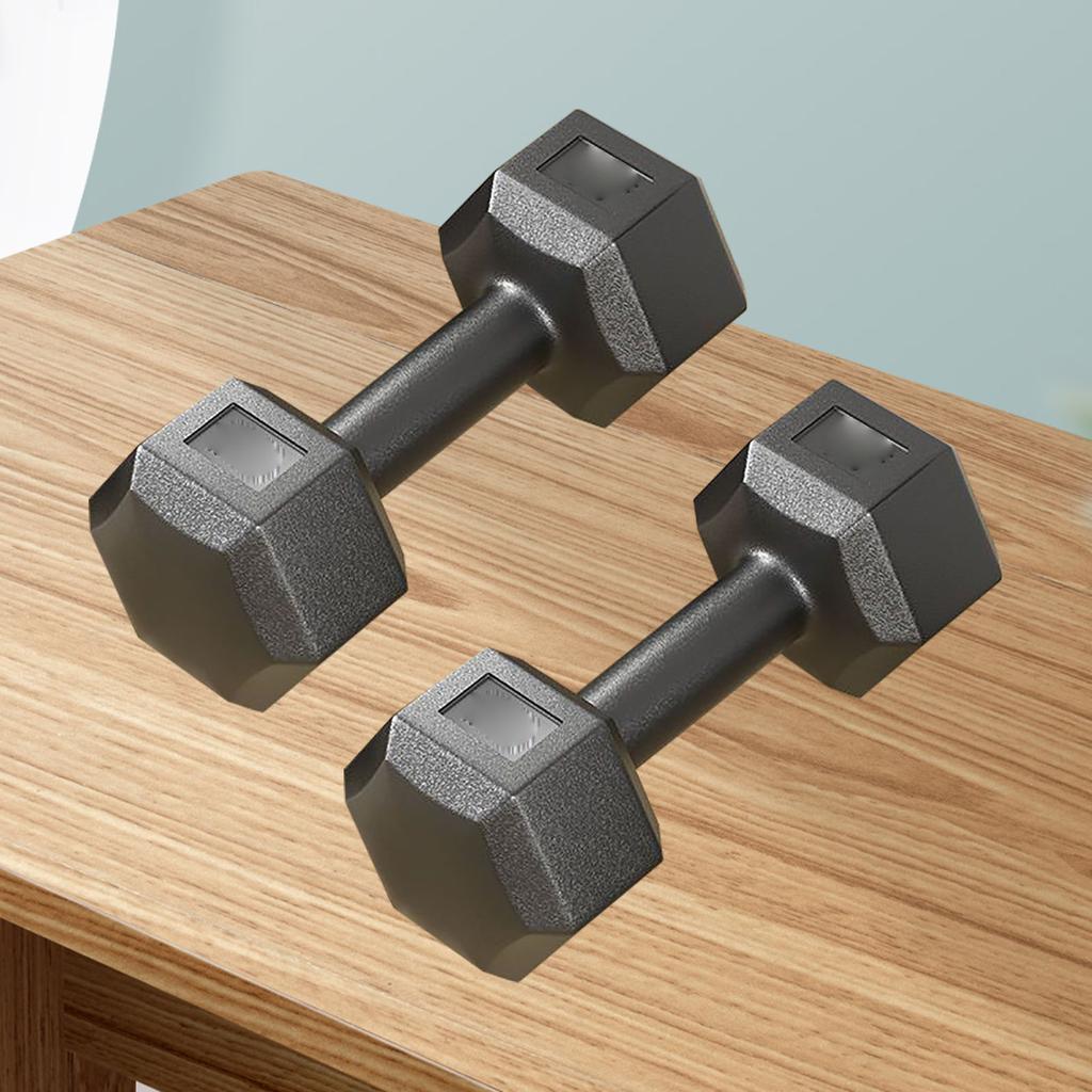 Jeden pár šestihranných činek litinových PVC 22 lb Fitness sada šestihranných činek pro silový trénink