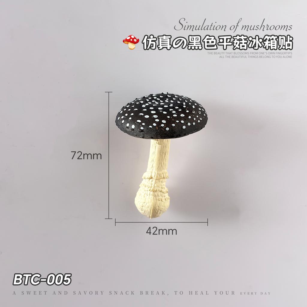 Mini Mushroom Refrigerator Magnet Fruit Refrigerator Decoration Pegboard Art Decoration 3D Ornament