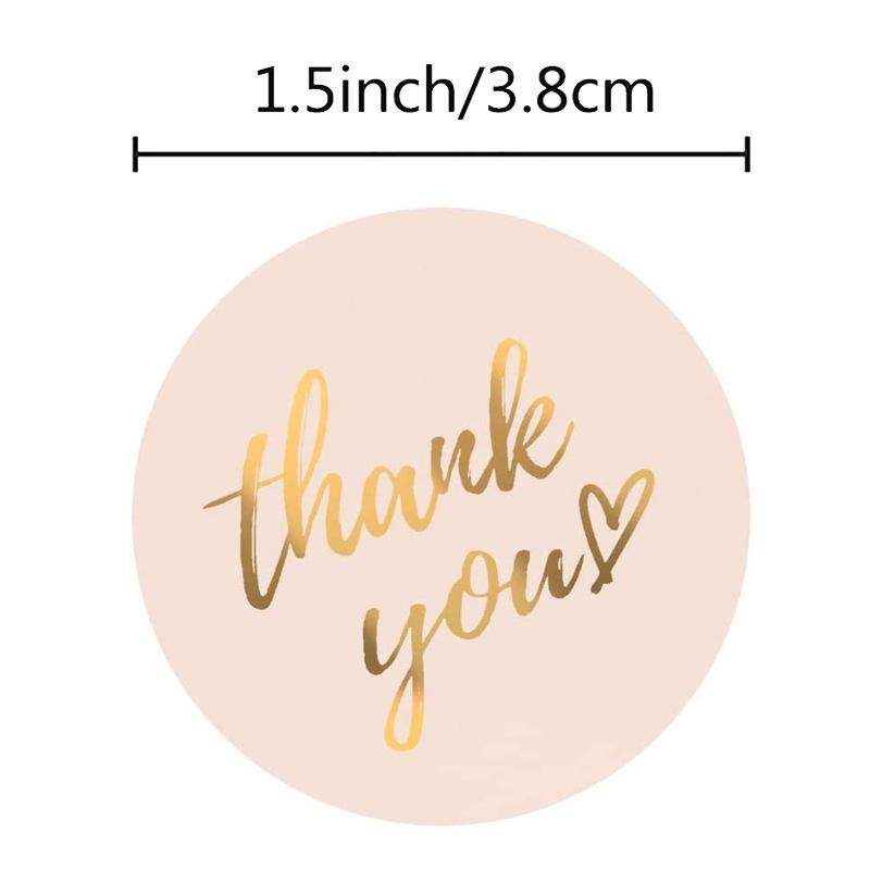 Colorful Hot Stamping Thank You Sealing Stickers