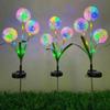 Crossled Outdoor Solar Dandelion Stake: Colorful Garden Atmosphere Light