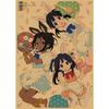 Retro Kraft Paper Wall Poster: Tamako Love Story & Tamako Market Anime Mural
