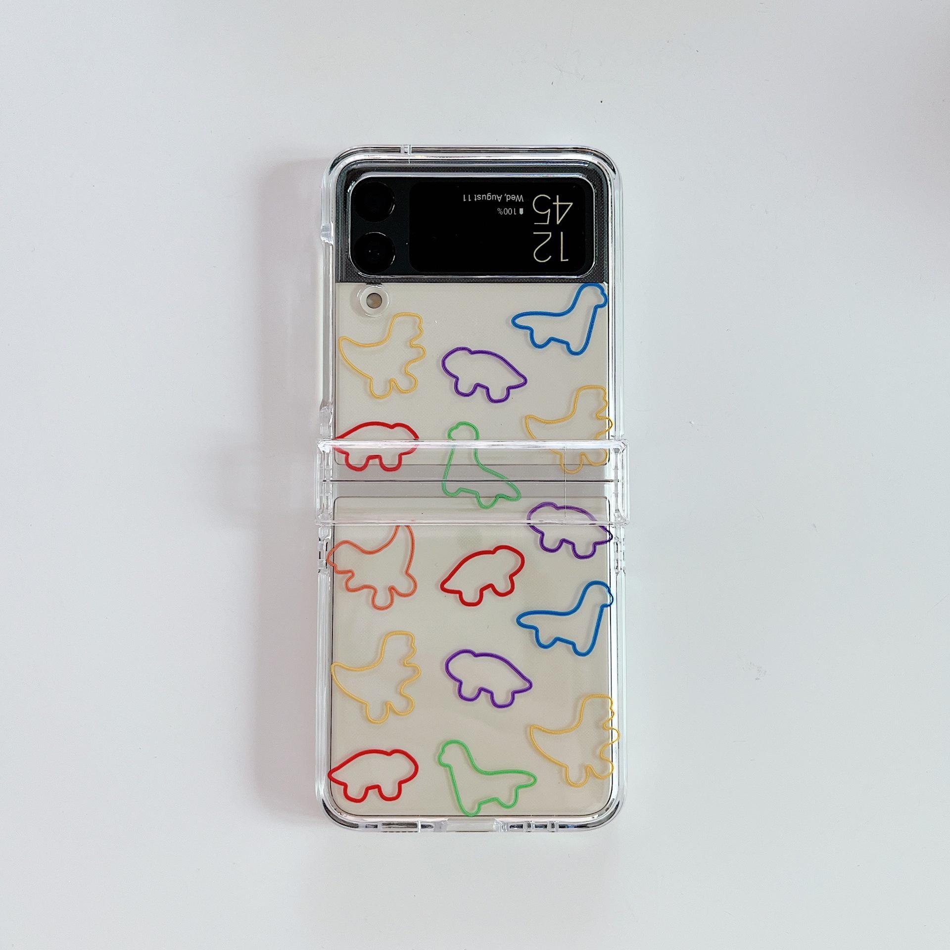 

Dinosaur Pattern Hard Case for Samsung Z Flip 4/5 - Drop-proof, Foldable Protection Samsung Z Flip3