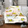 Tweety Bird In Various Cute Activities Gift Customizable Blanket Customize Text Warmthful Decor Versatile For Sofa Couch Office Bed Picnics Four