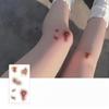 Cross Body Art Tattoo Sticker Cat Paws Cosplay Props Waterproof Bruise Tattoo Sticker  Halloween
