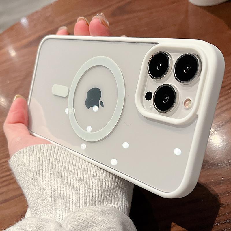 For Magsafe Magnetic Wireless Charging Case for iPhone 15 16 14 13 12 11 Pro Max Mini X Xs XR 7 8 Plus Hard Acrylic Clear Cover