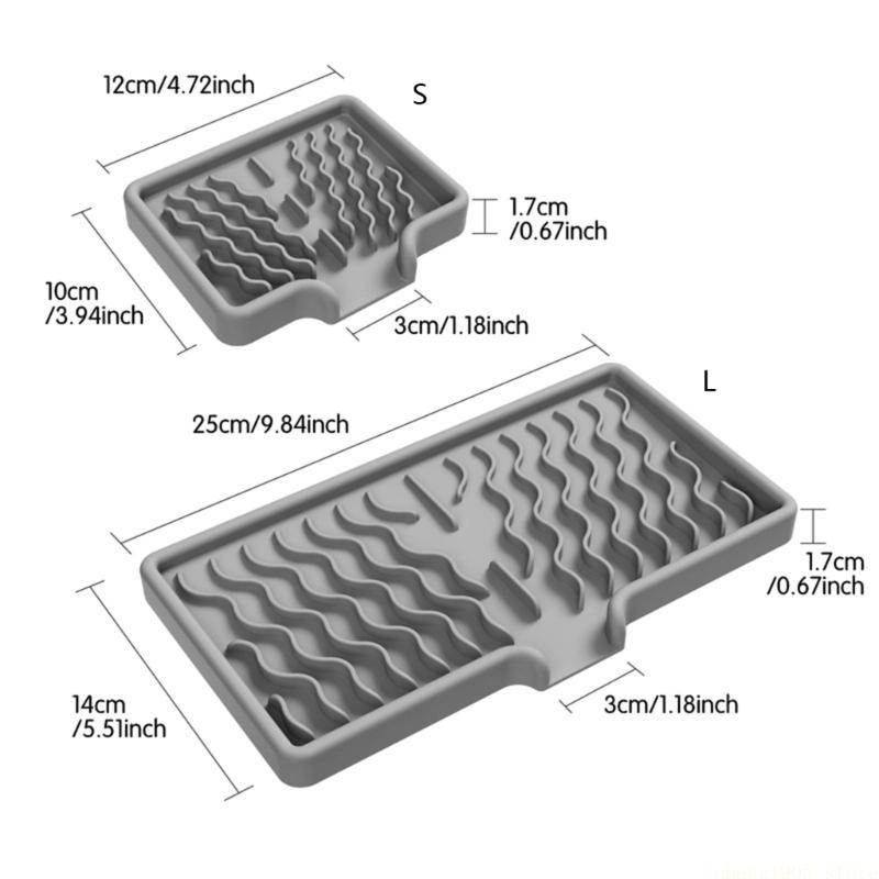 QX2E Soap Tray For Bathroom And Kitchen Sink Case Soap Holder Bathroom Accessories