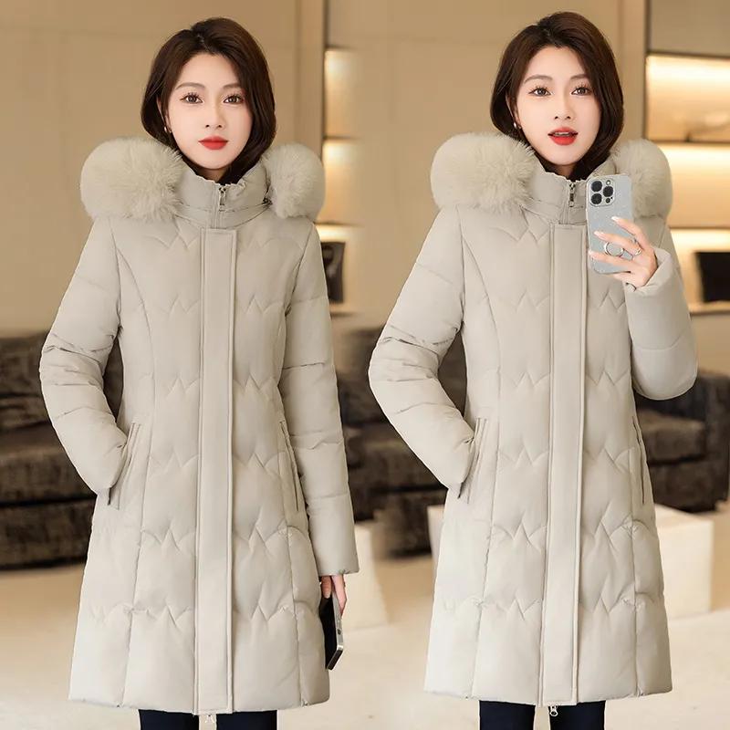 Winter Clothes Coats Parkas Winter Jacket Women Parka Hooded Fur Collar Thick Warm Women's Jackets Student Coats Women's Clothing