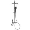 Thermostatic Shower System High Pressure Shower Faucet Set with Rain Shower Head Handheld Shower