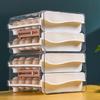 Space Saving Egg Fresh Storage Box Large Capacity Drawer Style Egg Storage Box  Food Preservation