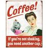 Vintage Coffee Metal Tin Sign Plaque Metal Plate Retro Wall Art Posters For Cafe Bar Pub Kitchen Club Iron Painting Decoration