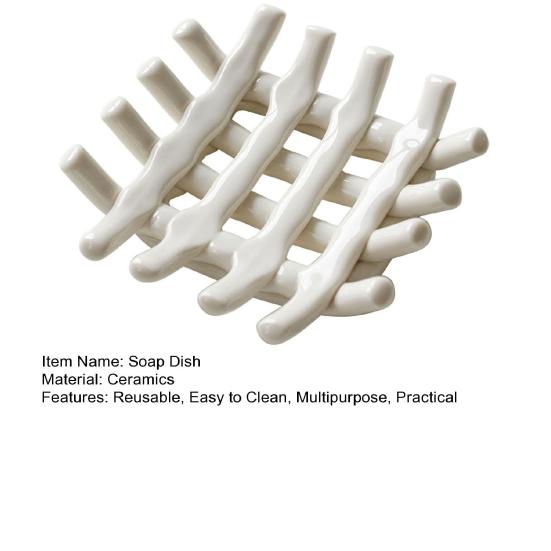 Bathroom Soap Dish Storage Organizer Self Drain Hollow Design Bathroom Soap Holder