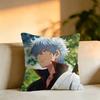 Hot Anime GGintamaa Pillow Case Square DoubleSided Sofa Cushion Cover Bedroom Bedside Pillow