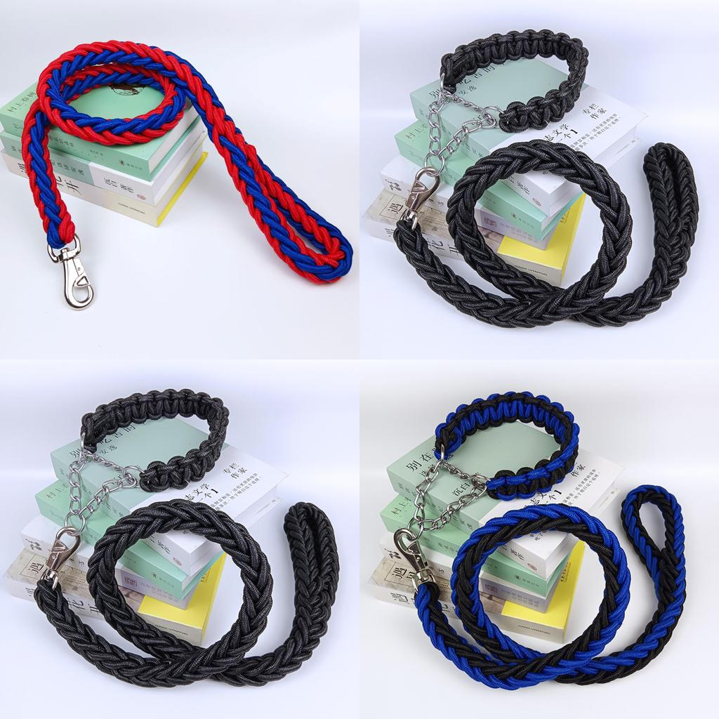 Pet Dog Leash Nylon Heavy Duty Nonextendable For Large Dogs