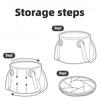 1pc Handheld bucket Outdoor Foldable Waterproof Sink bucket Portable Travel Camping Fishing storage bucket