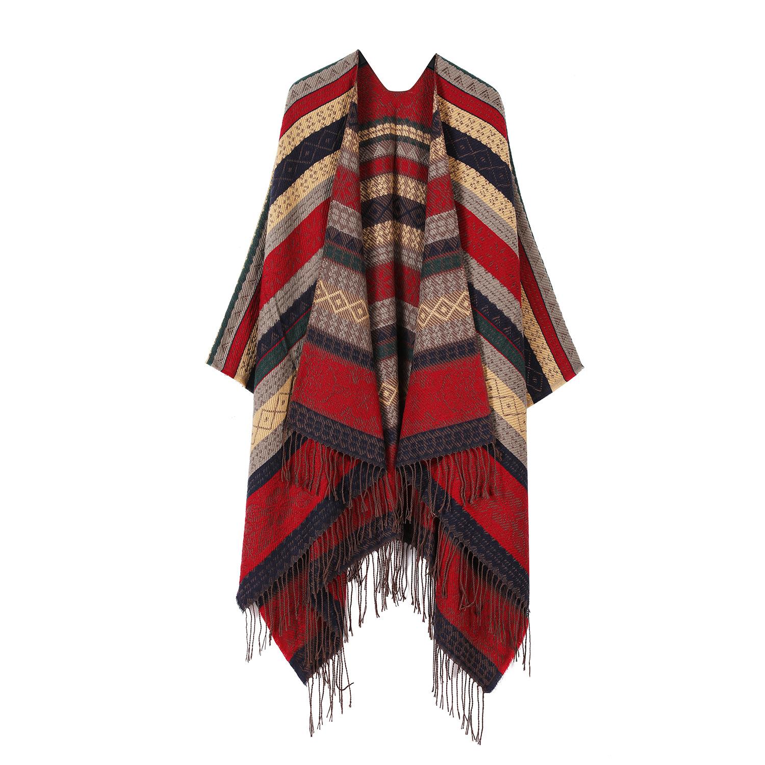 

Простая шаль Niche, женская утолщенная шаль, высококачественная накидка, темный двухсторонний теплый шарф 155-135cm