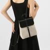 Summer new casual vacation-style leather and linen backpack with a French relaxed feel, large-capacity school bag