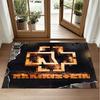 Rammstein Design Crystal Velvet Rug Soft Decorative Mat for Bedroom Entrance