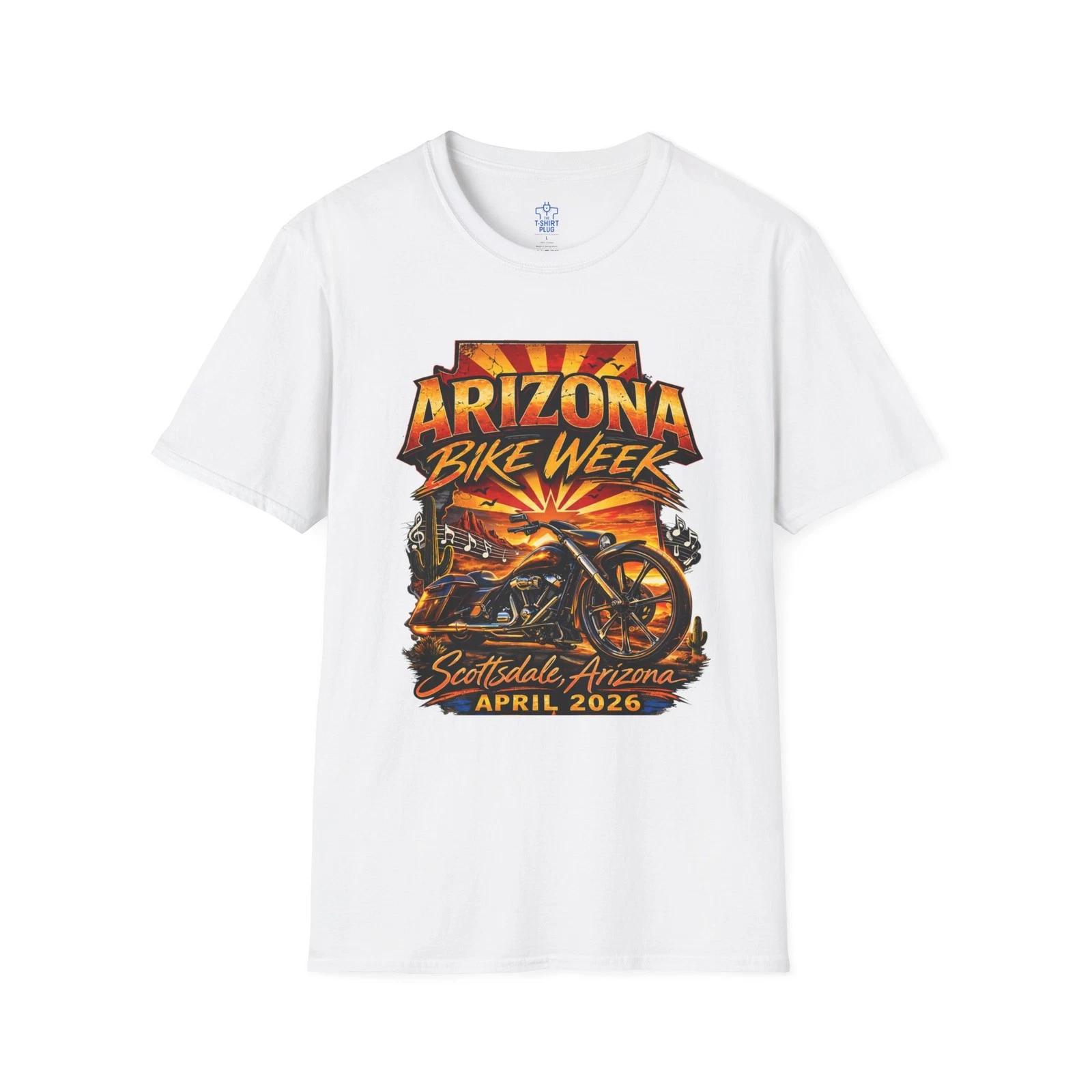 Arizona Bike Week April 2026 T shirt | Scottsdale Motorcycle Rally M