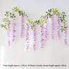 Faux Violet Blossom Trails Vintage Ceiling Backdrop Drooping Lavender Tendril Simple Synthetic Bush Twig Gorgeous Party Wreath