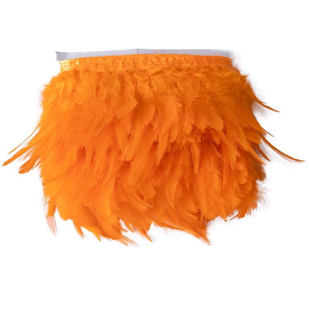 1Meter White Feathers Trims Dress Cloth Sewing Crafts Rooster Saddle Feather Ribbon Fringe Wedding Party Decoration Plumes