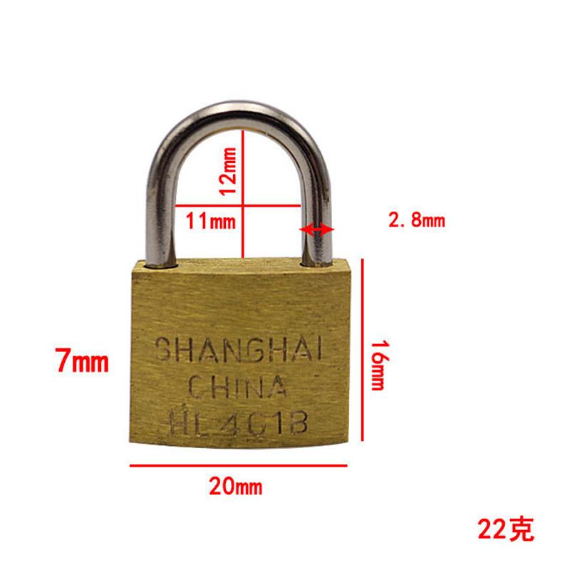 5 PC 20mm Padlocks Open by Same Keys Copper Locks Padlock for Drawer Luggage Case Box Hardware