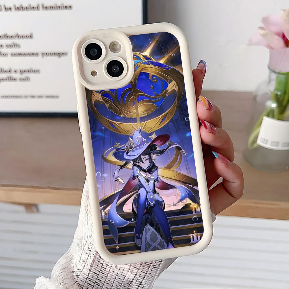 Game GI Mona Thicken TPU Mobile Phone Case for iPhone 17 16 15 14 13 12 11 Air Pro Max Plus Colorful Cover