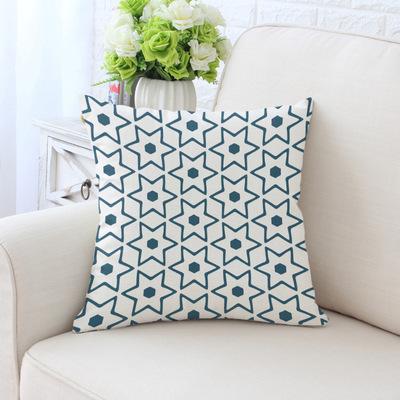 Simple Green Series Patterns Throw Pillow Cover With Short Plush Print Living Room Sofa Decoration Cushion Cover Pillow Covers