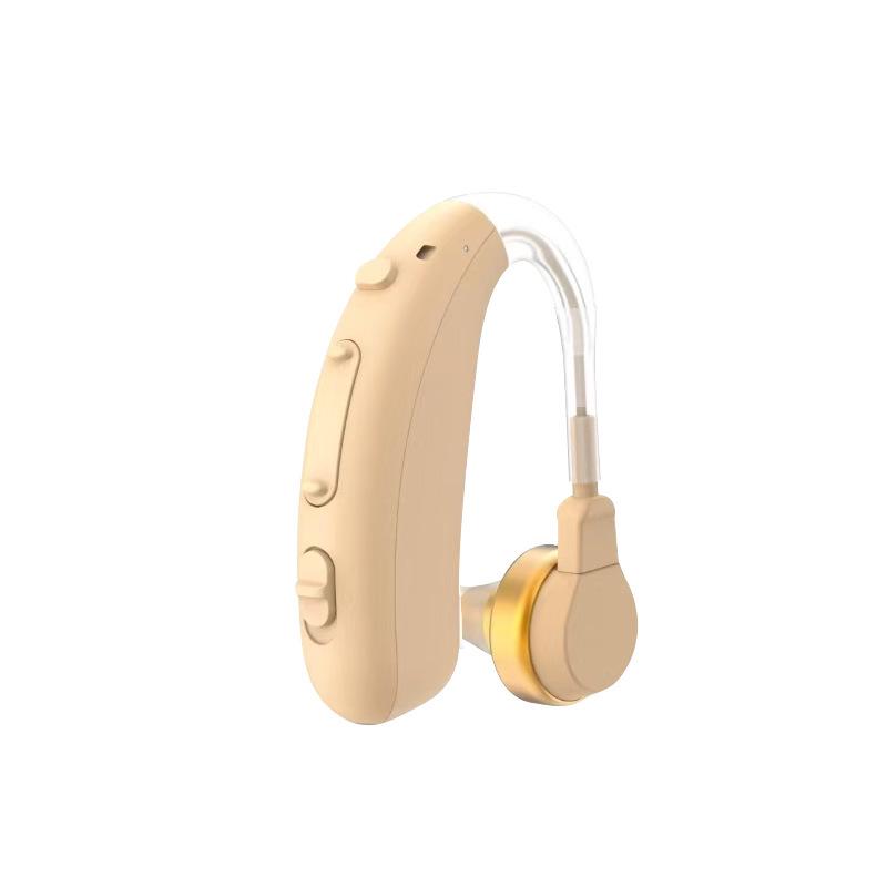 Rechargeable Behind-the-Ear Bluetooth Hearing Aid for Moderate To Severe Hearing Loss, Featuring Invisible Noise Reduction for the Elderly.