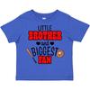 Inktastic Little Brother And Biggest Fan Baseball Glove And Bat Toddler Kids Boys T-Shirt
