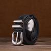 WIZNEERK High-end Women's Vintage Pin Buckle Belt Genuine Full-grain Leather Durable Commute Style Versatile Suits Pants
