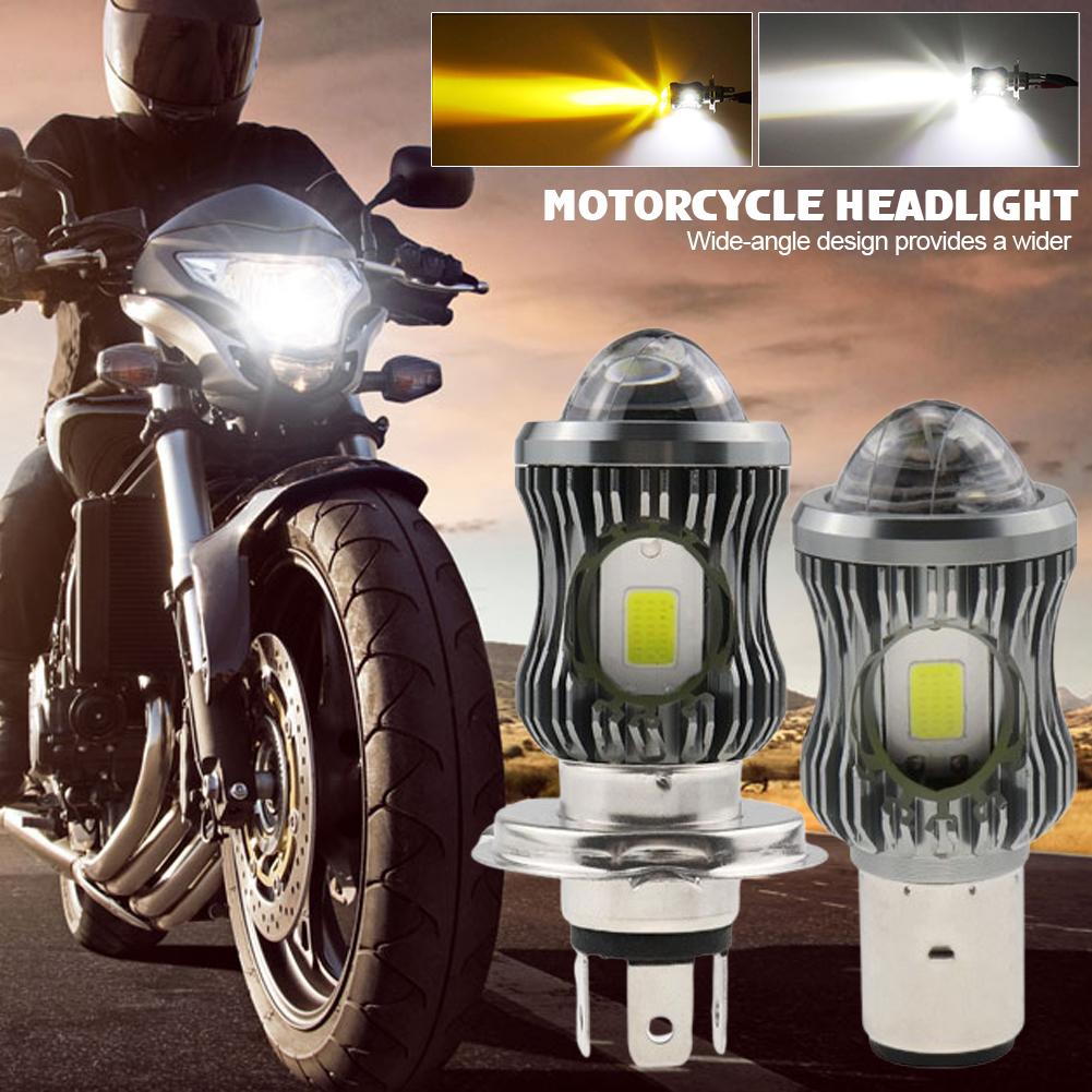 1PC Motorcycle Headlight LED Lens focusing BA20D H6 H4 Bulbs Hi Lo beam Moto LED Motorbike Headlight Lamp Dual 12V-80V 3500LM