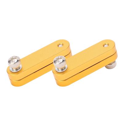 2 PCS Aluminum Alloy Ruler Positioning Blocks Ruler Stop Fence Woodworking Marking and Measuring