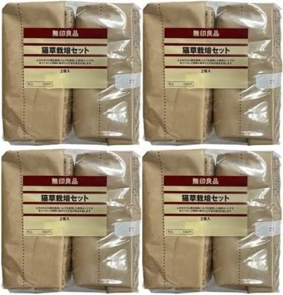 

Набор для выращивания травы для кошек MUJI, 4 предмета (2 куска)