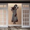 Halloween Wall Stickers Horror Female Hanged Nun Window Decoration Stickers Window Stickers Pvc Self-adhesive Holiday Door Stickers
