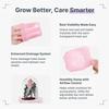 Transparent Pink Self Watering Pots Self Watering Planter Drainage Holes Plant Pots Garden Seedlings Flowerpot Nursery Cups