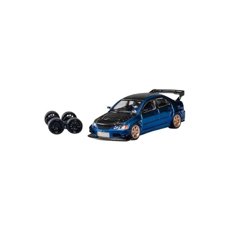 

МОДЕЛЬ CM 1/64 Mitsubishi lancer evolution IX металлик синий/карбон Готовый продукт