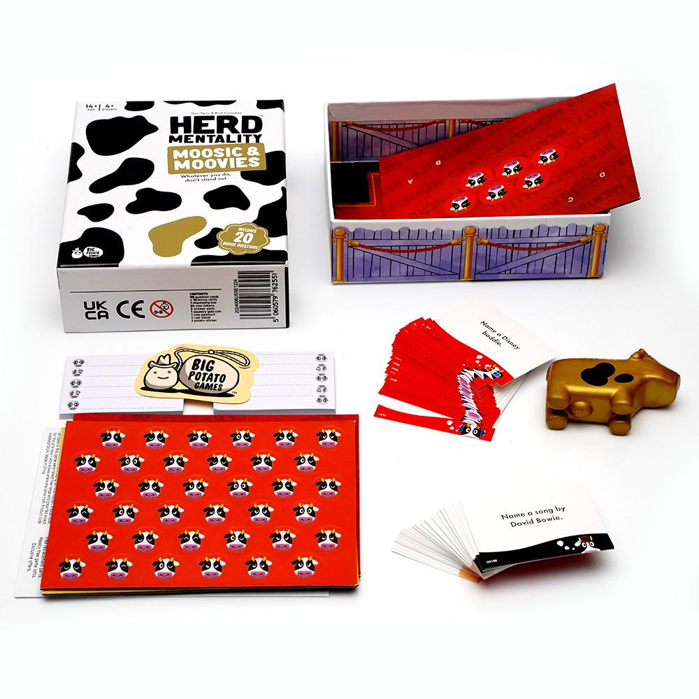 Herdenmentalität Karten Lustiges Familienbrettspiel Gruppen 4-20 Spieler Deckkarte